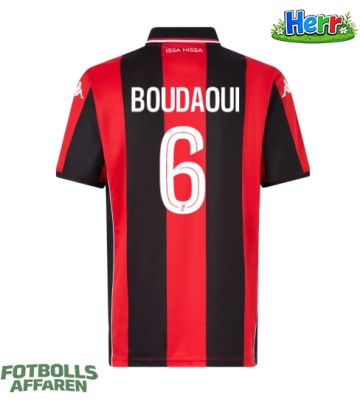 OGC Nice Hicham Boudaoui #6 Hemmatröja 2025-26 Kortärmad